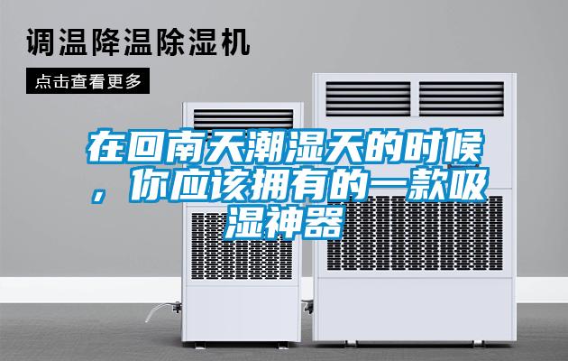在回南天潮濕天的時候，你應該擁有的一款吸濕神器