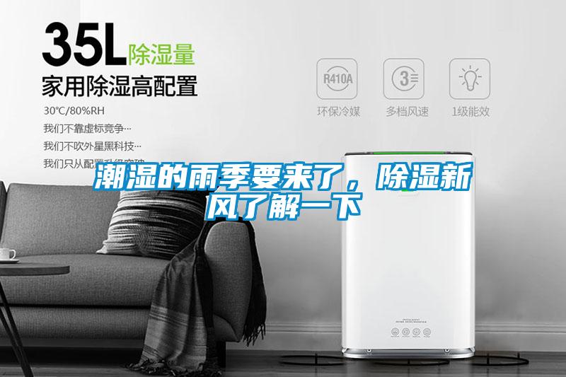 潮濕的雨季要來了，除濕新風了解一下