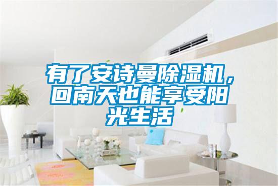 有了安詩曼除濕機，回南天也能享受陽光生活