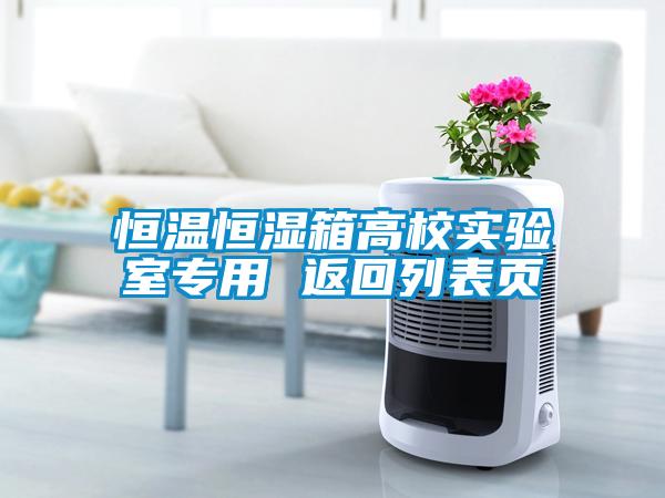 恒溫恒濕箱高校實(shí)驗室專用 返回列表頁