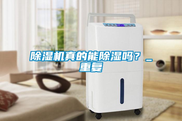 除濕機真的能除濕嗎？_重復