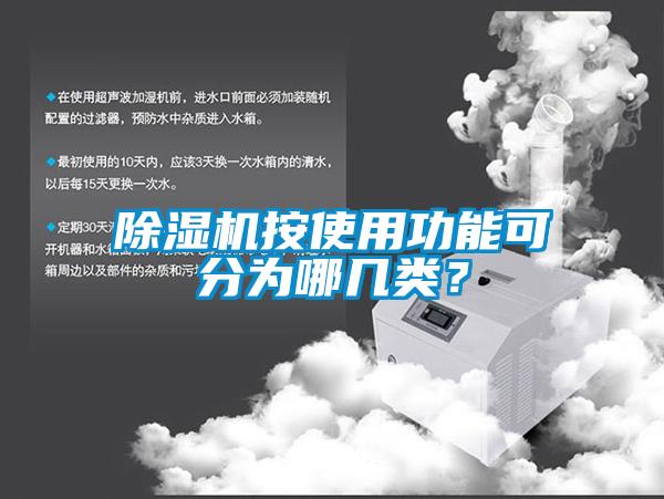 除濕機按使用功能可分為哪幾類？