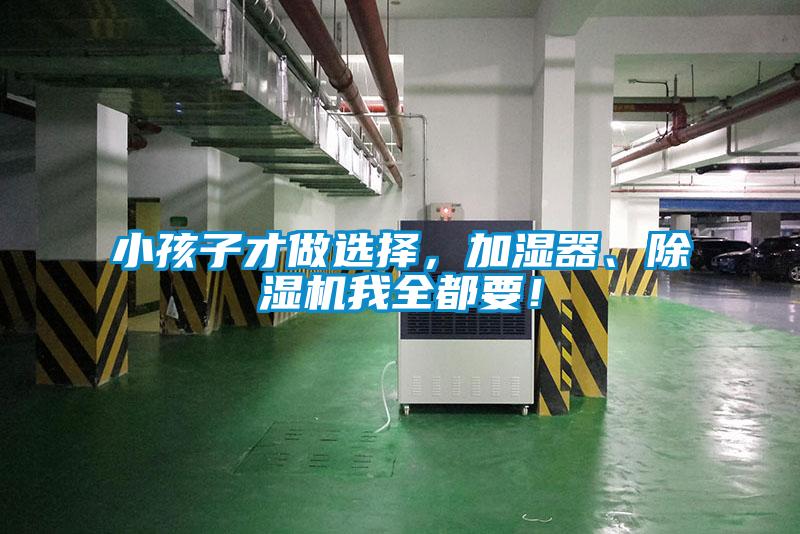 小孩子才做選擇，加濕器、除濕機我全都要！