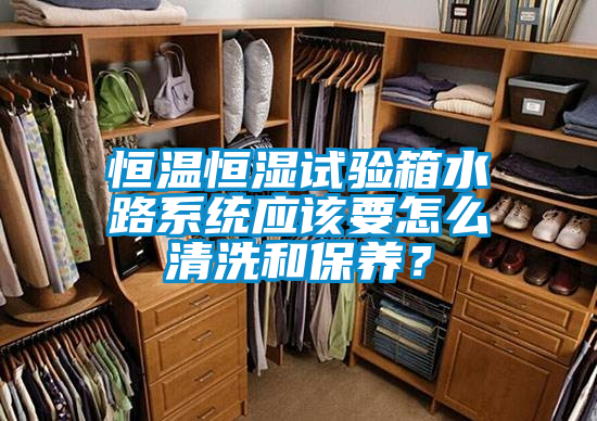 恒溫恒濕試驗箱水路系統應該要怎么清洗和保養？