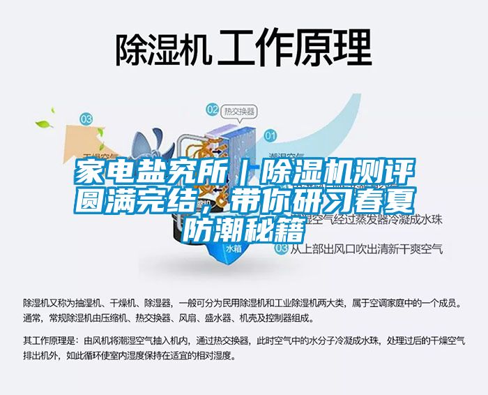 家電鹽究所｜除濕機測評圓滿完結，帶你研習春夏防潮秘籍