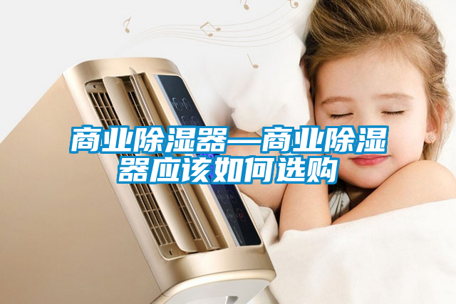 商業(yè)除濕器—商業(yè)除濕器應該如何選購