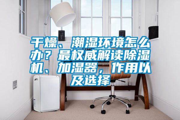 干燥、潮濕環(huán)境怎么辦？最權(quán)威解讀除濕機(jī)、加濕器，作用以及選擇